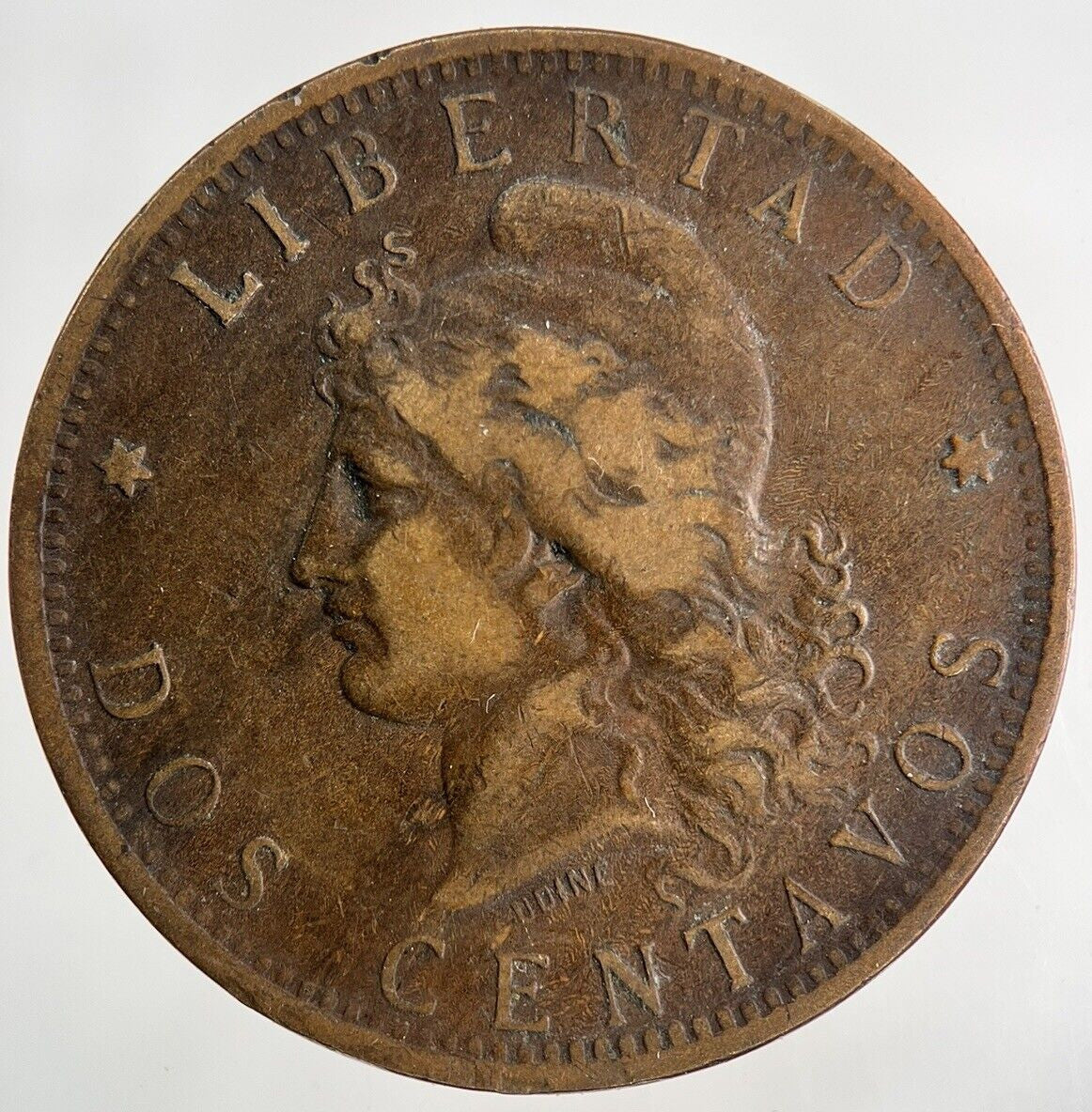 1884 Argentina Dos 2 Centavos Coin | Collectable Grade