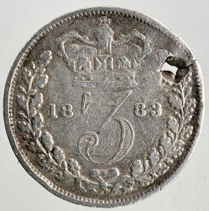 1883 Victoria Threepence Silver Coin | Collectable Grade