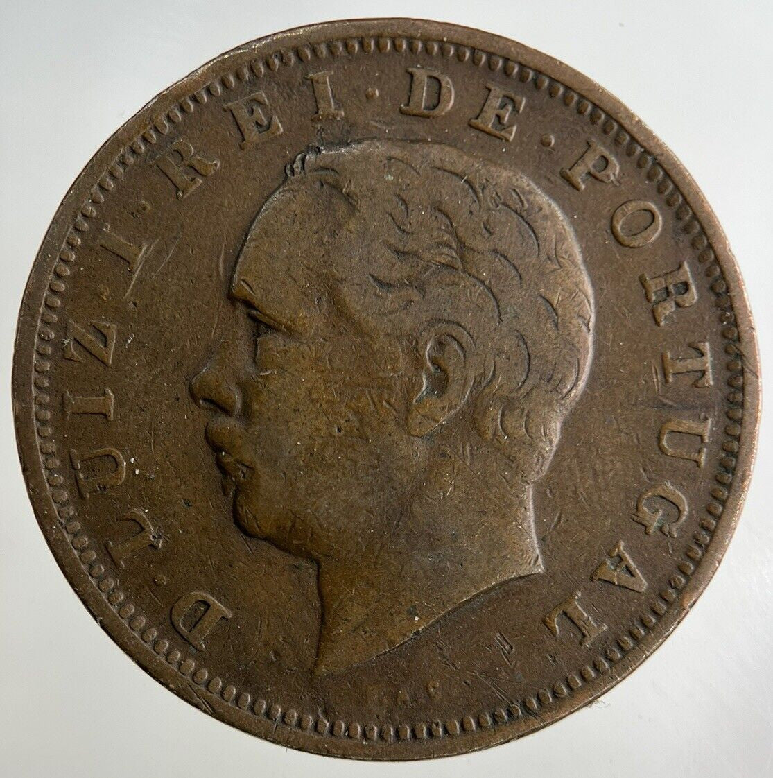 1884 Portugal XX 20 Reis Coin | Fine Collectable Grade