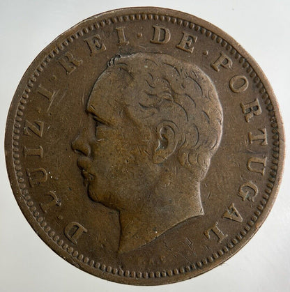 1884 Portugal XX 20 Reis Coin | Fine Collectable Grade