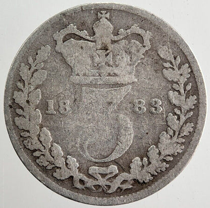 1883 Victoria Threepence Silver Coin | Collectable Grade
