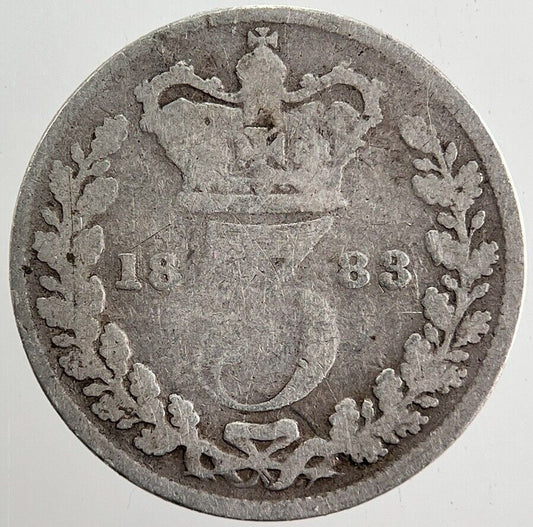 1883 Victoria Threepence Silver Coin | Collectable Grade