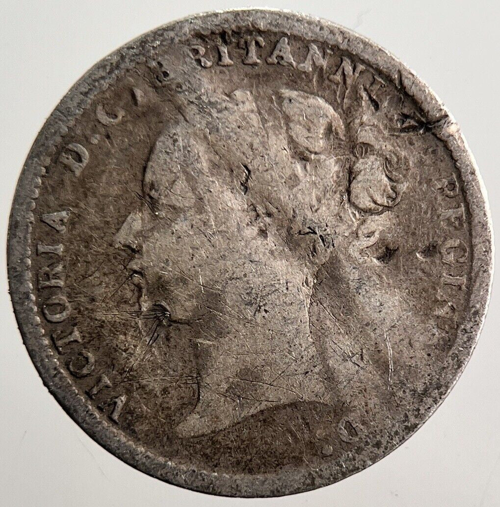 1884 Victoria Threepence Silver Coin | Fair Grade | a3573