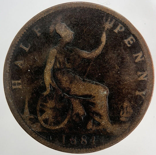 1884 Victoria Half-Penny Coin | Fine Collectable Grade