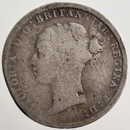 1884 Victoria Threepence Silver Coin | Collectable Grade | a3575