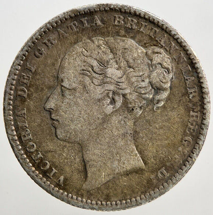 1884 Victoria Shilling | British Silver Coin | Fine Collectable Grade | a1021