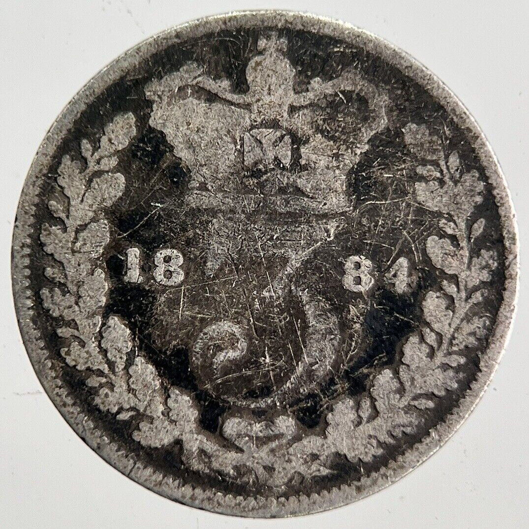 1884 Victoria Threepence Silver Coin | Fair Grade | a7131