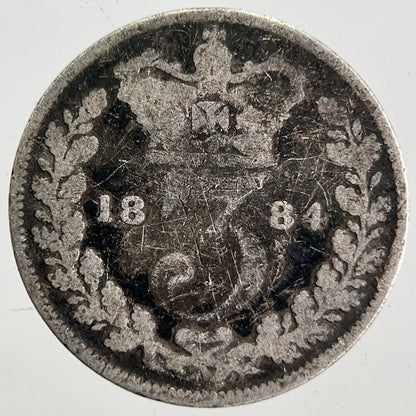 1884 Victoria Threepence Silver Coin | Fair Grade | a7131