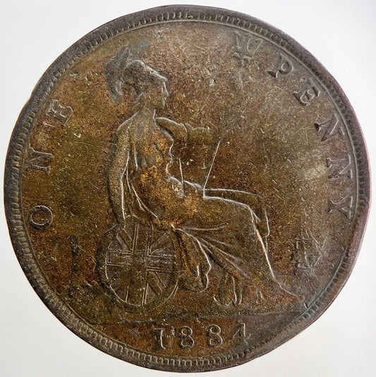 1884 Victoria One Penny Coin | Fine Collectable Grade