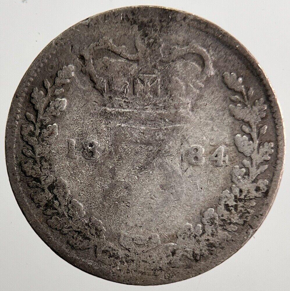 1884 Victoria Threepence Silver Coin | Fair Grade | a7227