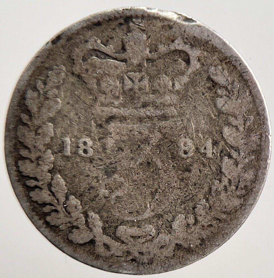 1884 Victoria Threepence Silver Coin | Fair Grade | a3816