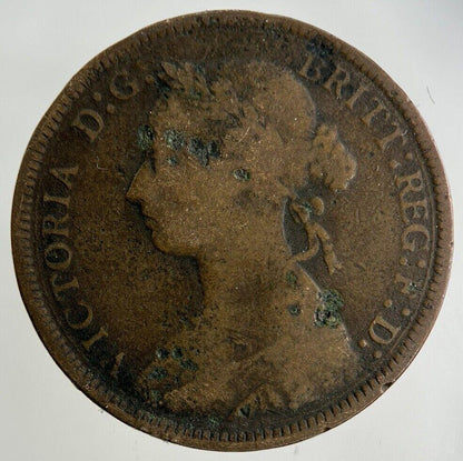 1884 Victoria Half-Penny Coin | Fine Collectable Grade