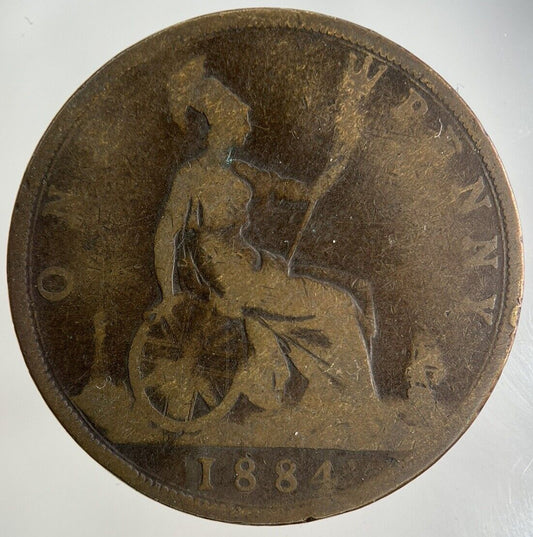 1884 Victoria One Penny Coin | Collectable Grade