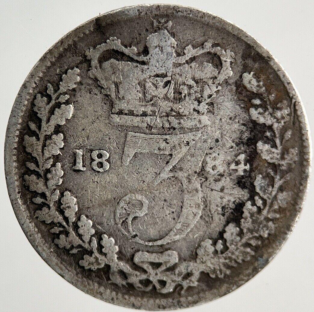 1884 Victoria Threepence Silver Coin | Collectable Grade