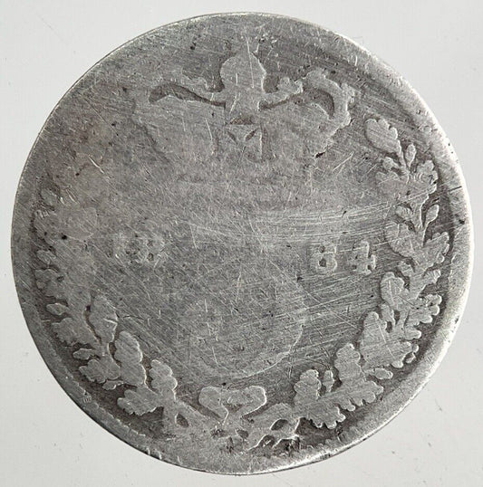 1884 Victoria Silver Threepence Coin | Collectable Grade