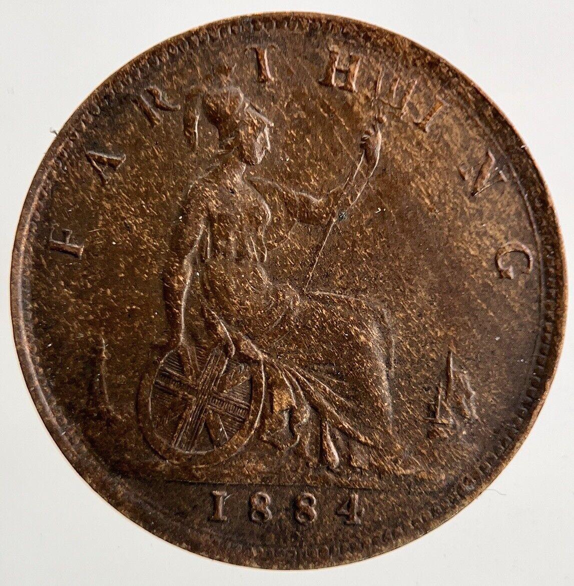 1884 Victoria Farthing Coin | Very High Grade