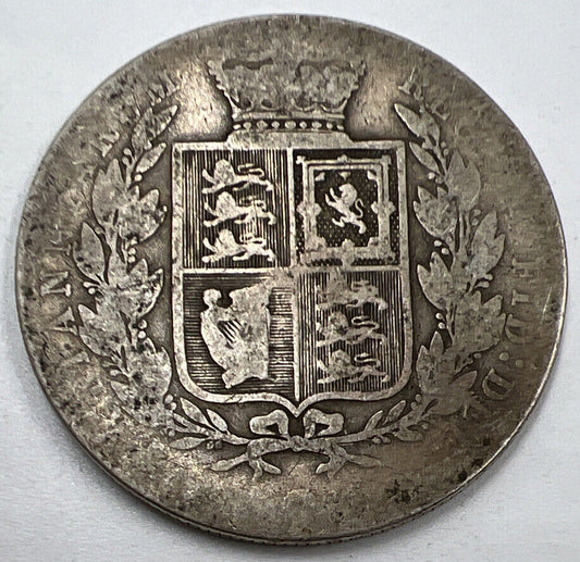 1884 Victoria Half-Crown | British Silver Coin | Fair Grade | a1221