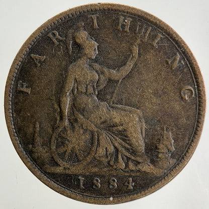 1884 Victoria Farthing Coin | Fine Collectable Grade