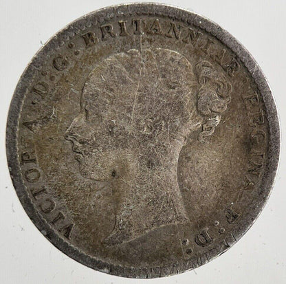 1884 Victoria Threepence Silver Coin | Collectable Grade