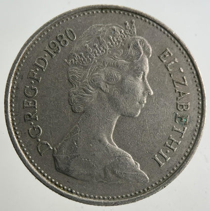 1980 Elizabeth II 2nd 5p Five-Pence Coin | Fine Collectable Grade