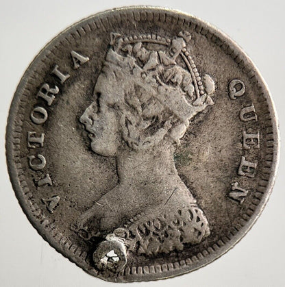 1885 Hong Kong 10 Cents Silver Coin | Collectable Grade | a3184