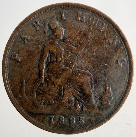 1885 Victoria Farthing Coin | Fine Collectable Grade