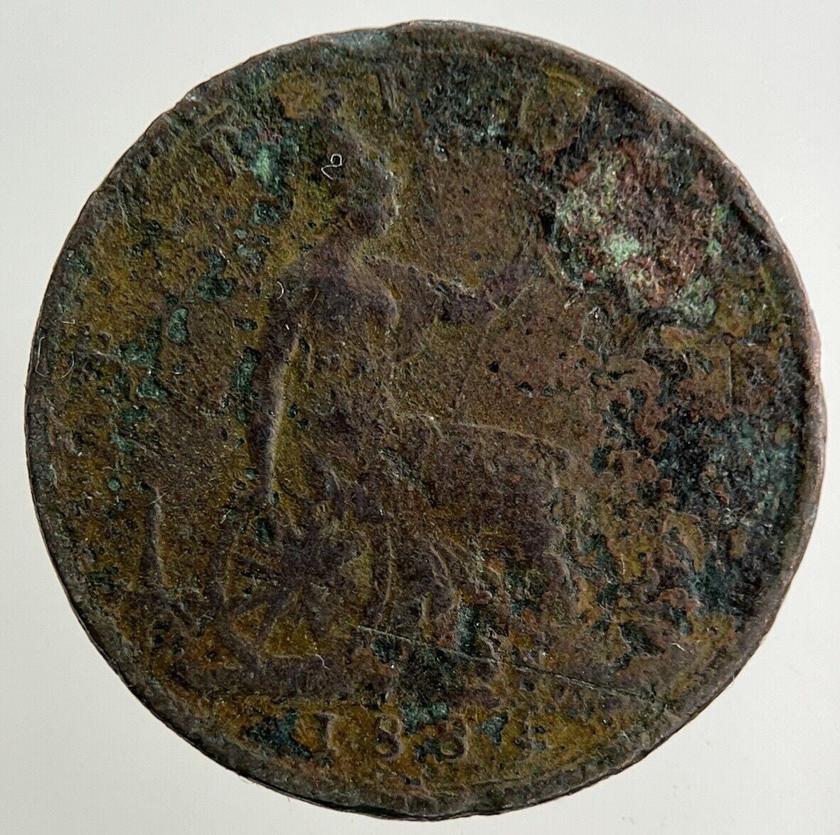 1885 Victoria Farthing Coin | Fair Grade