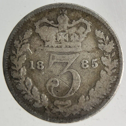 1885 Victoria Threepence Silver Coin | Collectable Grade