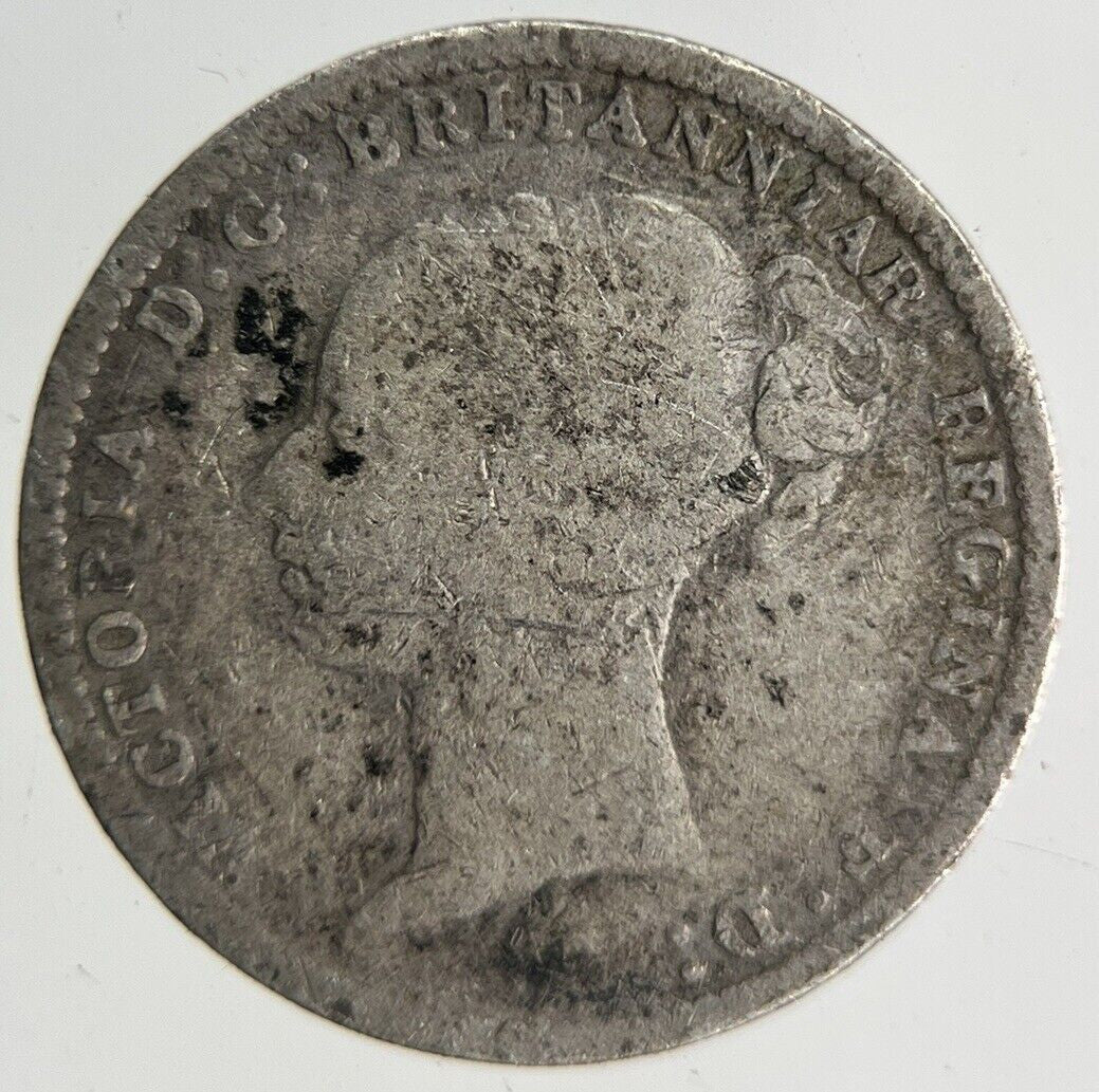 1885 Victoria Threepence Silver Coin | Collectable Grade
