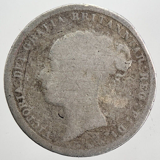 1885 Victoria Sixpence Silver Coin | Collectable Grade | a6009