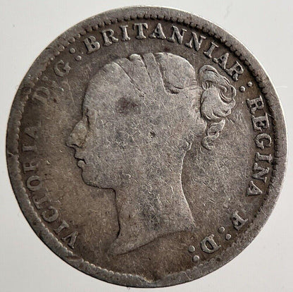 1885 Victoria Threepence Silver Coin | Collectable Grade | a3578