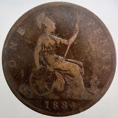 1885 Victoria One Penny Coin | Collectable Grade | a7184