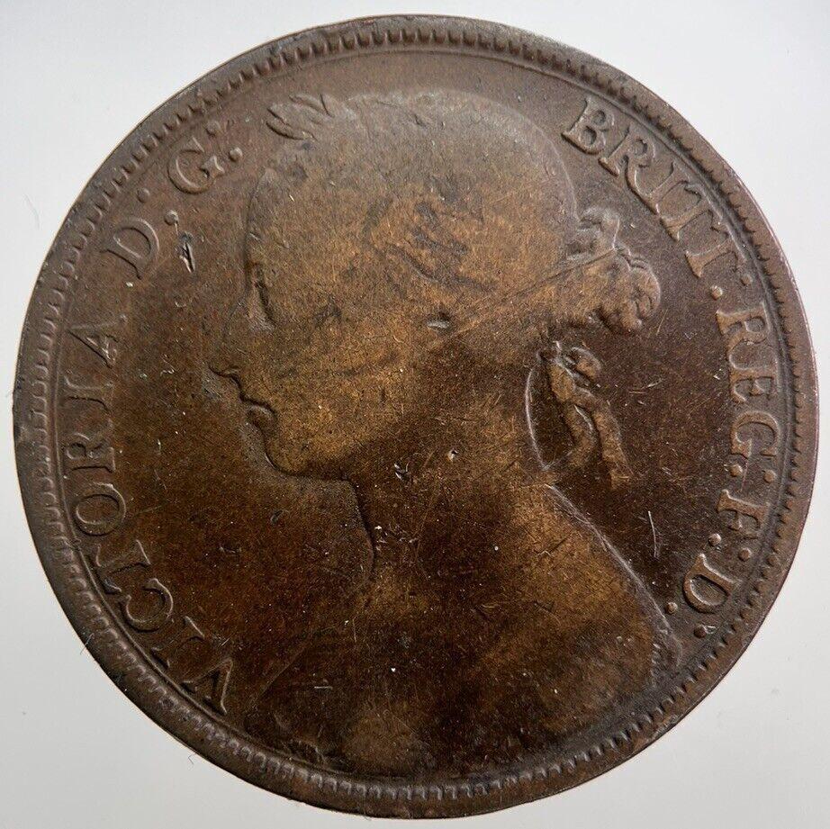 1885 Victoria One Penny Coin | Collectable Grade | a7184