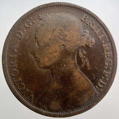 1885 Victoria One Penny Coin | Collectable Grade | a7184