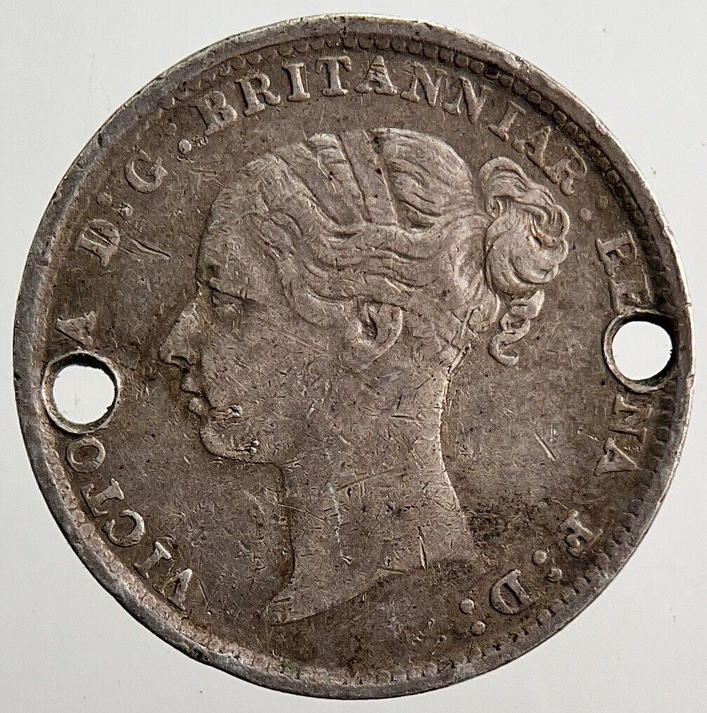 1885 Victoria Threepence Silver Coin | Fine Collectable Grade | a3381