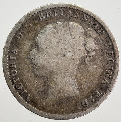 1885 Victoria Threepence Silver Coin | Collectable Grade | a7589