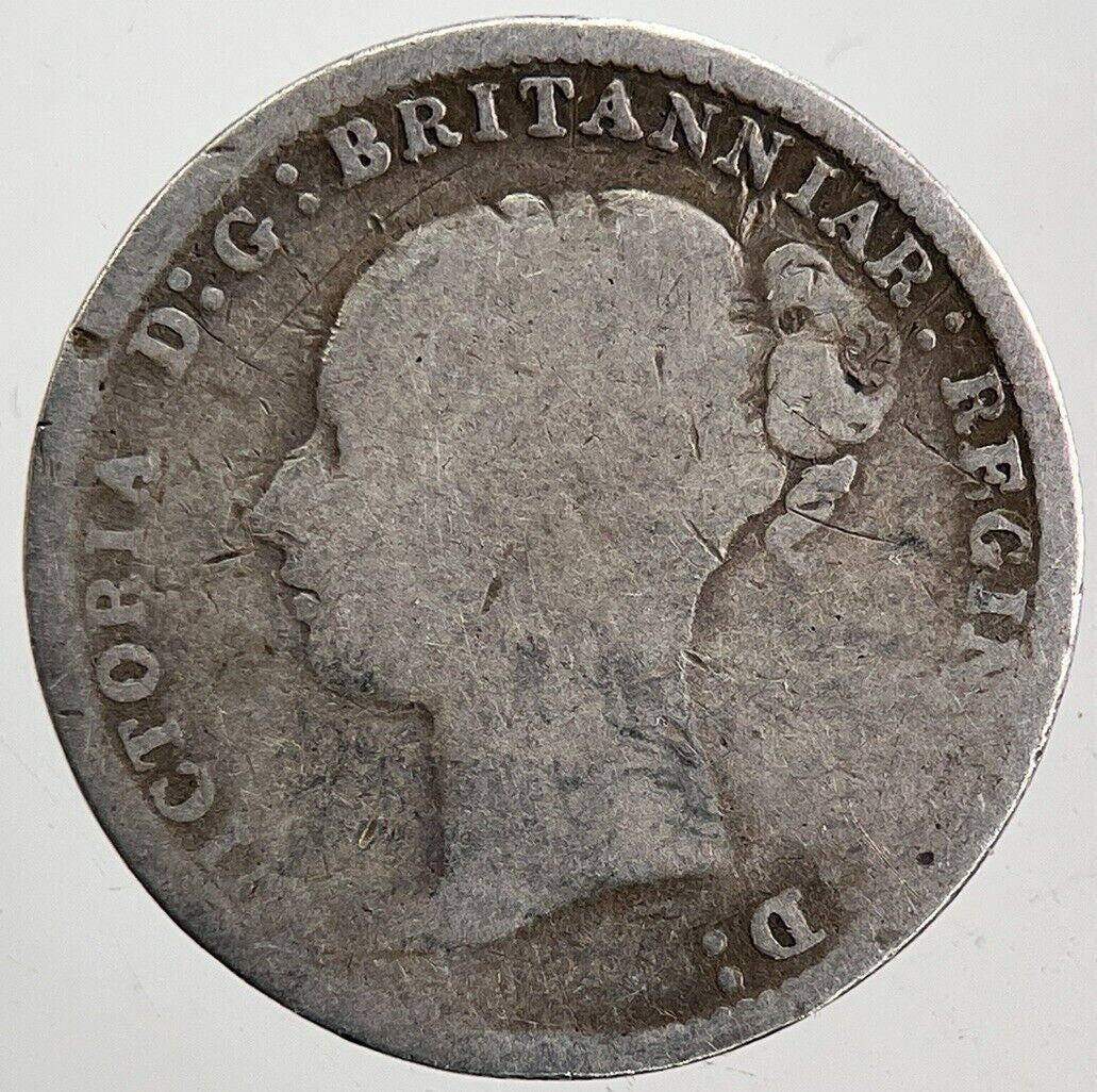 1885 Victoria Threepence Silver Coin | Collectable Grade | a6006