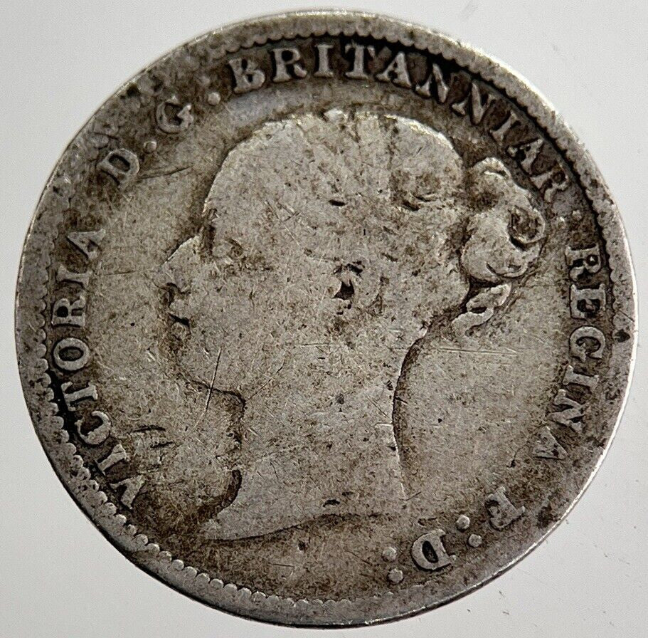 1885 Victoria Threepence Silver Coin | Collectable Grade | a8704