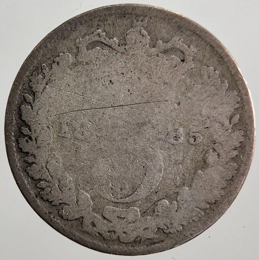 1885 Victoria Threepence Silver Coin | Fair Grade | a7232