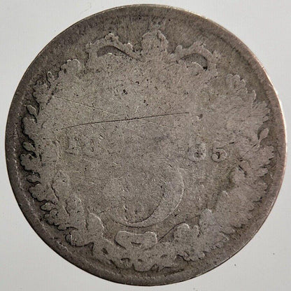 1885 Victoria Threepence Silver Coin | Fair Grade | a7232