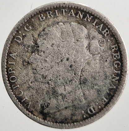 1885 Victoria Threepence Silver Coin | Collectable Grade | a7258