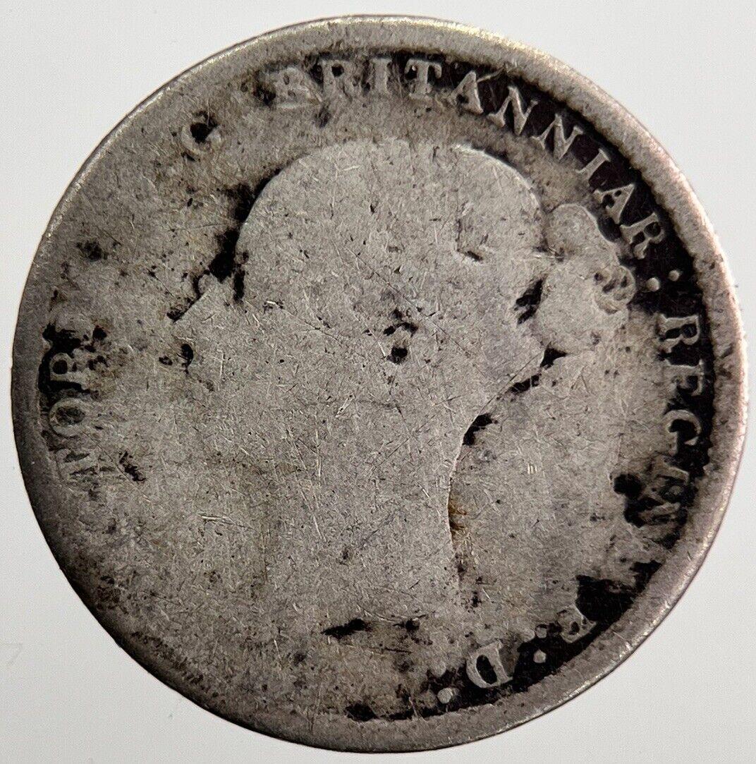 1885 Victoria Threepence Silver Coin | Fair Grade | a7230
