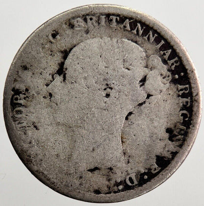 1885 Victoria Threepence Silver Coin | Fair Grade | a7230