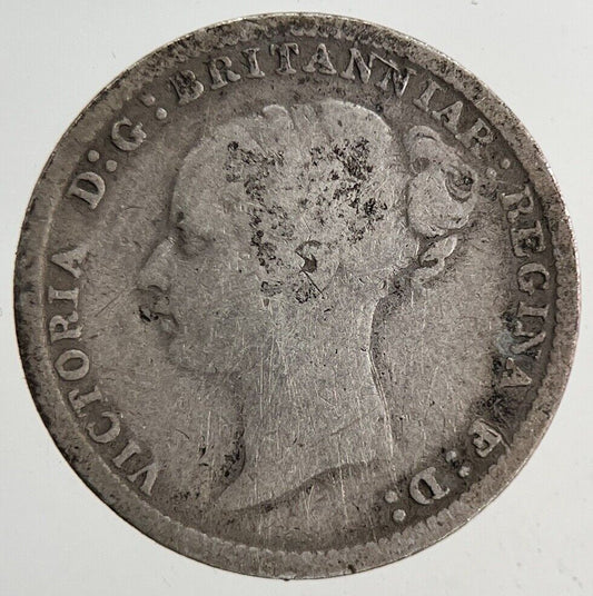 1885 Victoria Threepence Silver Coin | Collectable Grade