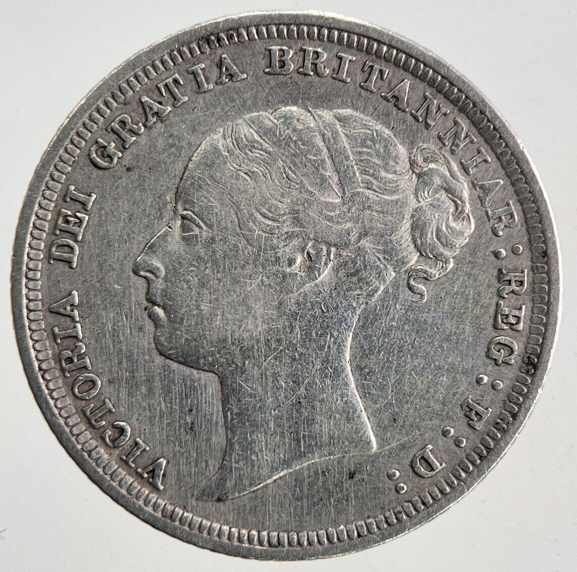 1885 Victoria Sixpence Silver Coin | Very High Grade