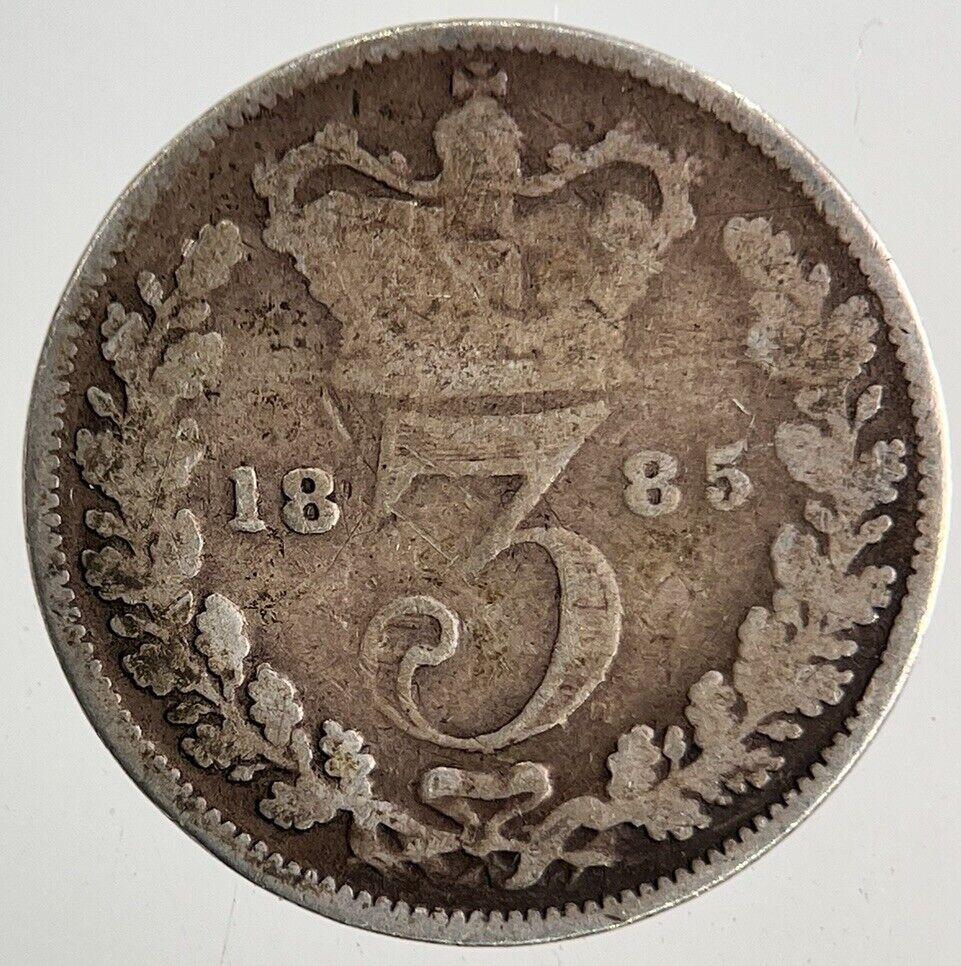1885 Victoria Threepence Silver Coin | Collectable Grade