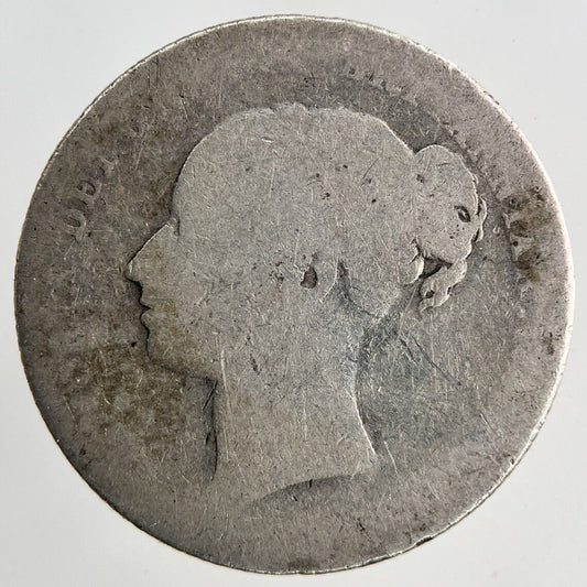 1885 Victoria Shilling Silver Coin | Fair Grade