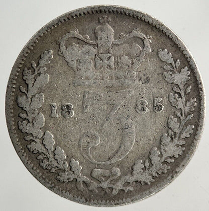 1885 Victoria Threepence Silver Coin | Collectable Grade