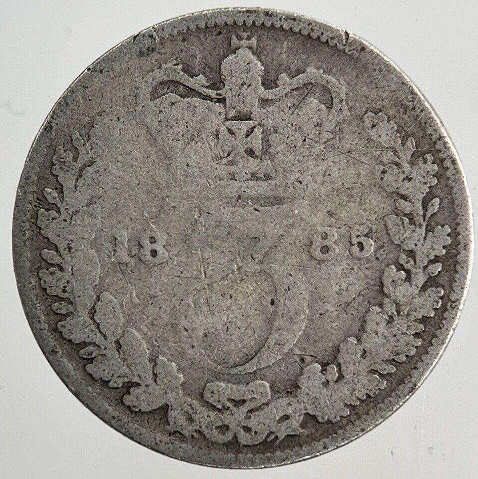1885 Victoria Threepence Silver Coin | Collectable Grade