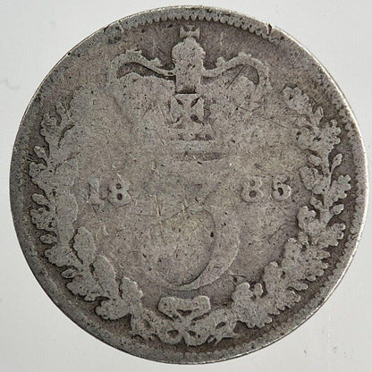 1885 Victoria Threepence Silver Coin | Collectable Grade